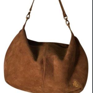 Ralph Lauren Brown Suede Purse